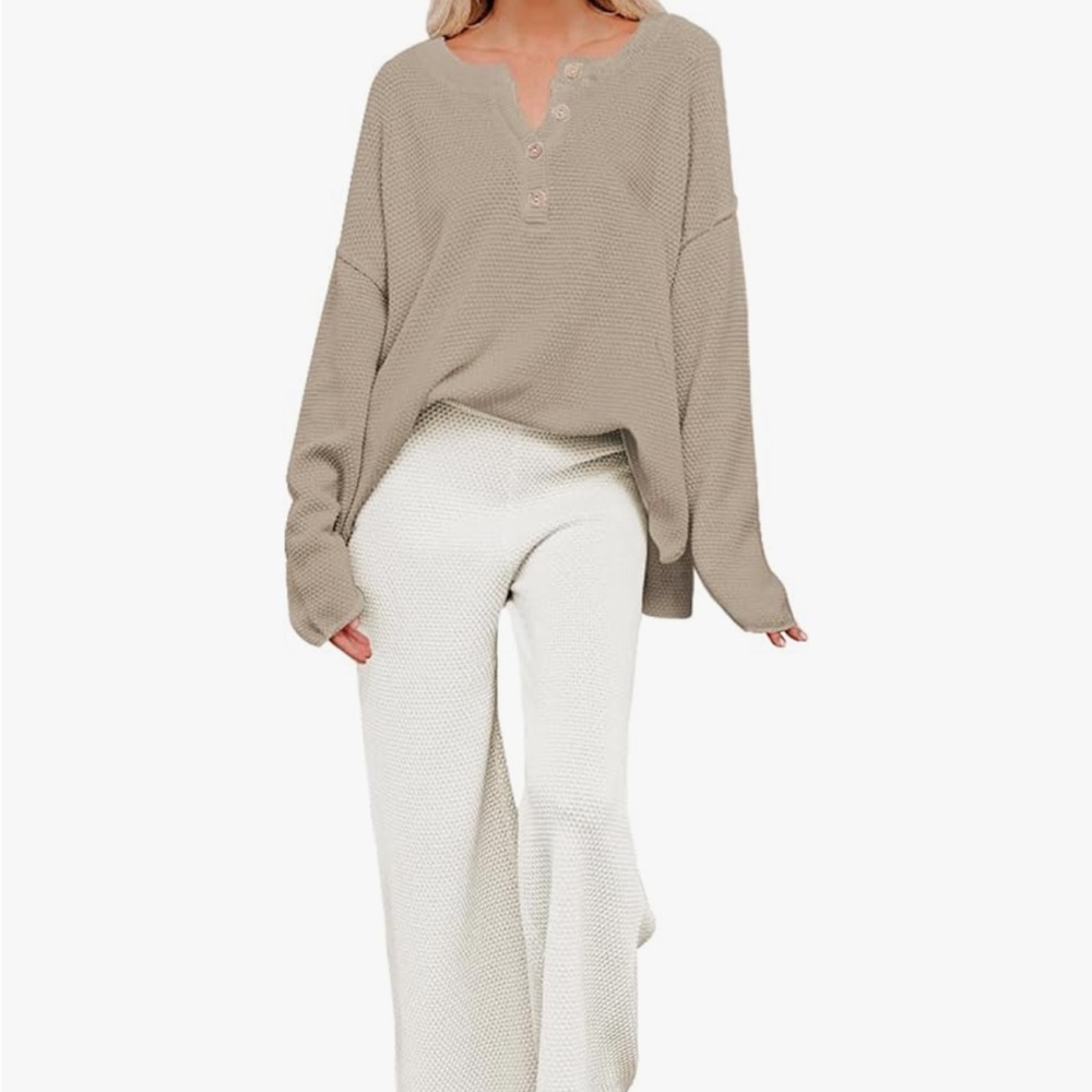 Women's Beige Sweater - Crew Neck